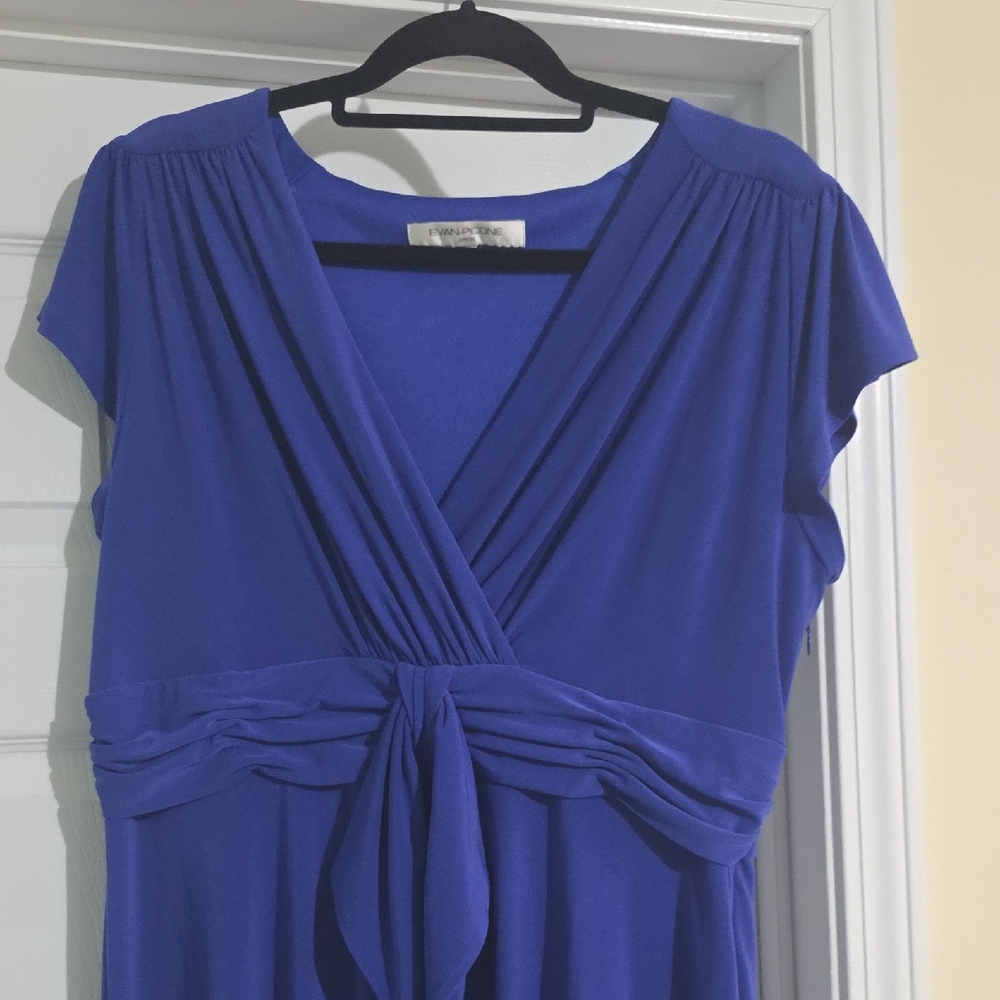 Evan Picone Royal Blue Midi Dress - Picture 2 of 4